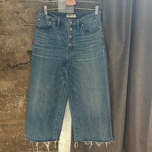 Super Cute 29 Wide Leg Crop Madewell Jeans *New w/ out Tag*